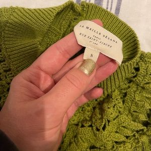 Sezanne green sweater size small (fits like and xs)